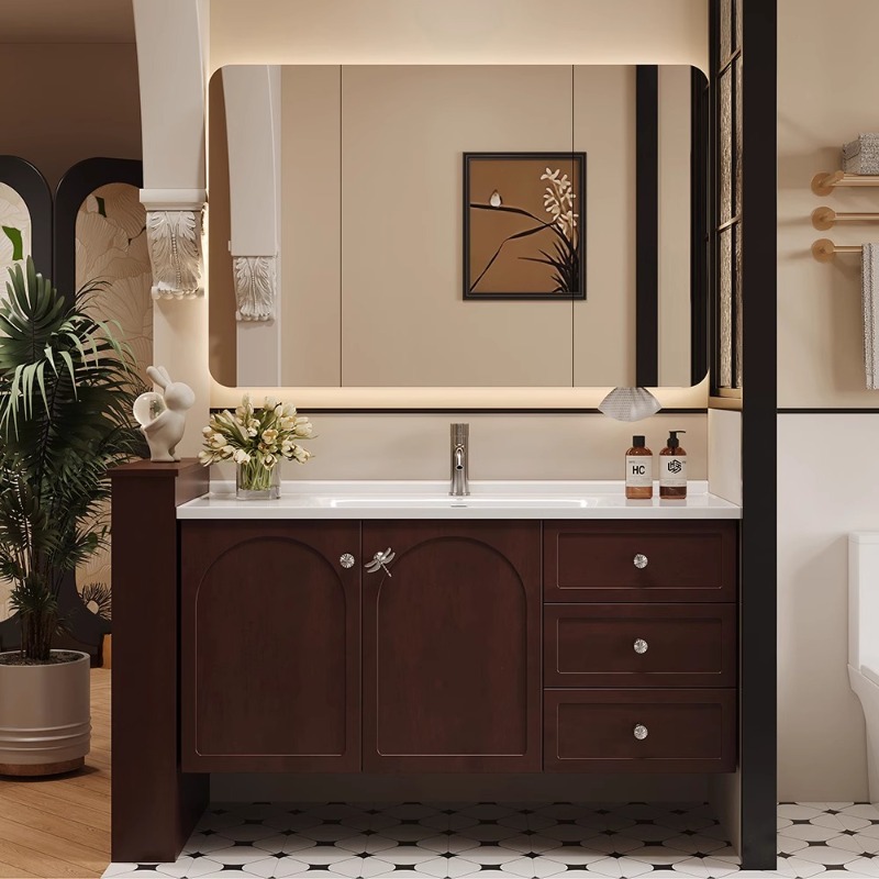 Home Bathroom Vanity Combo - منظم خزانة حمام حائطية من هامكي،