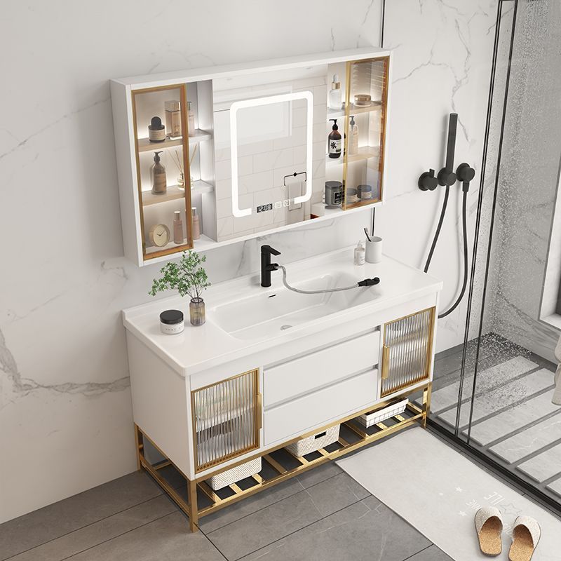 Home Bathroom Vanity Combo - خزائن حمام مع حوض مدمج، تصميم