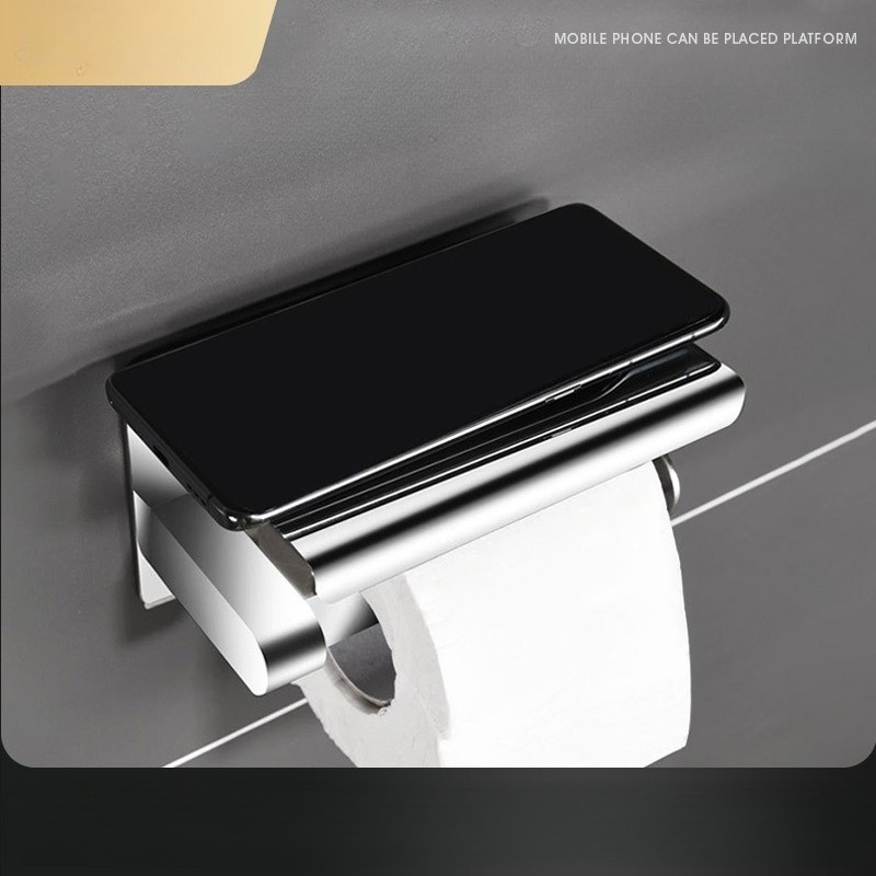 Home Bathroom Paper Towel Holder - حامل المناشف الورقية من الفولاذ المقاوم