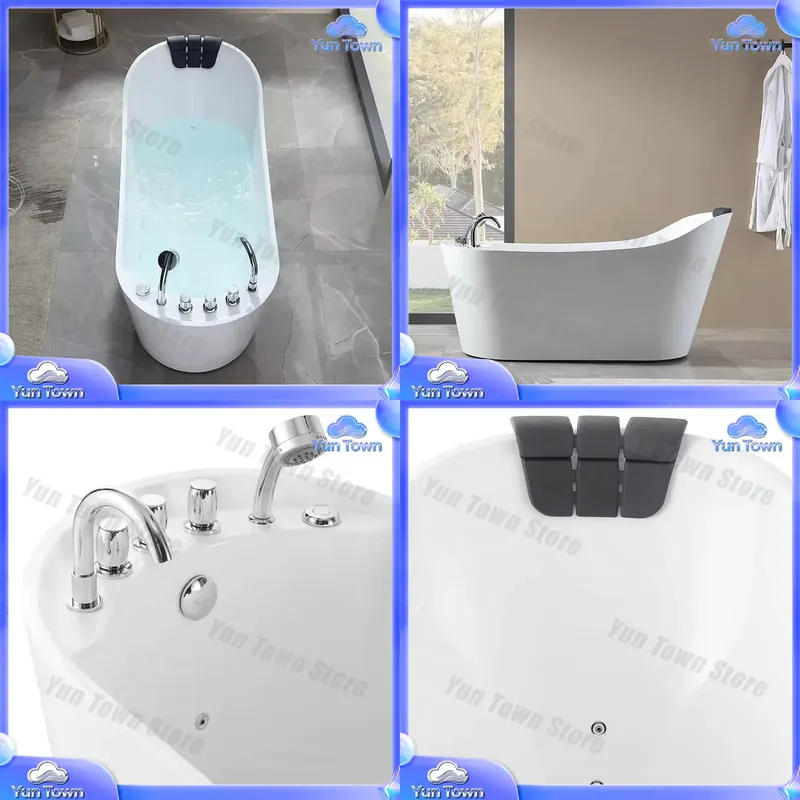 Jet Home Bathroom - حوض استحمام عصري بنفاثات هوائية للحمام،