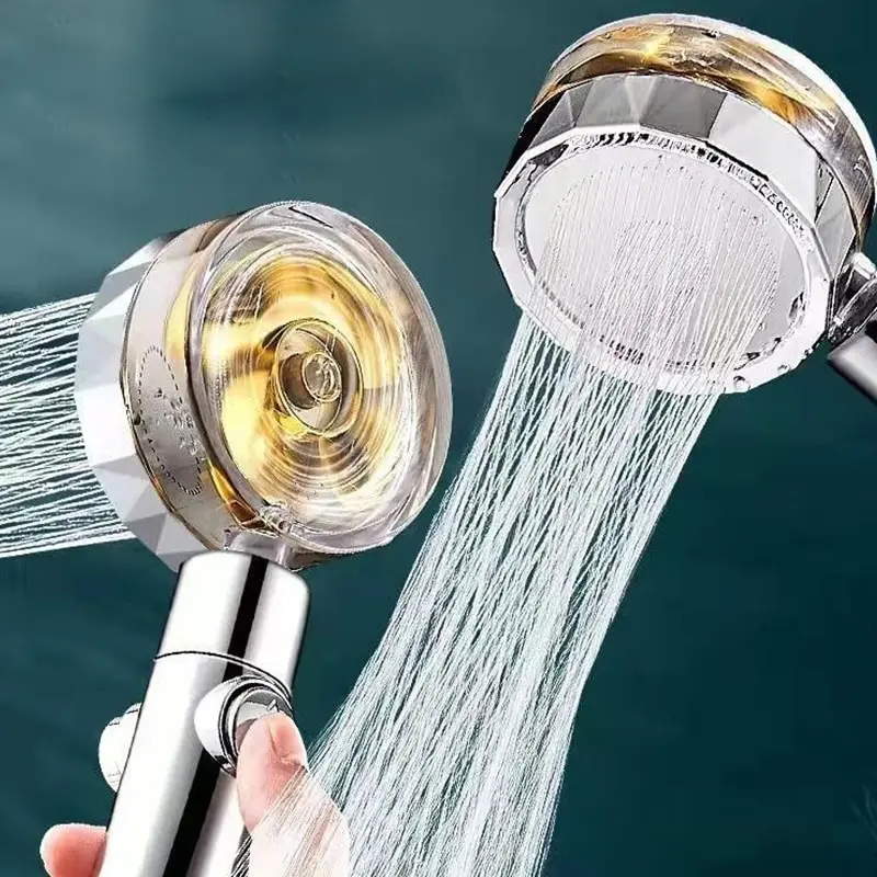 Home Bathroom Fan - رأس دش مضغوط ، موفر للمياه