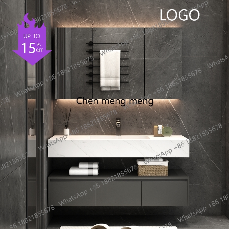 Home Bathroom Vanity Combo - D80 خزانة حمام بيضاء للعناية بالبشرة،