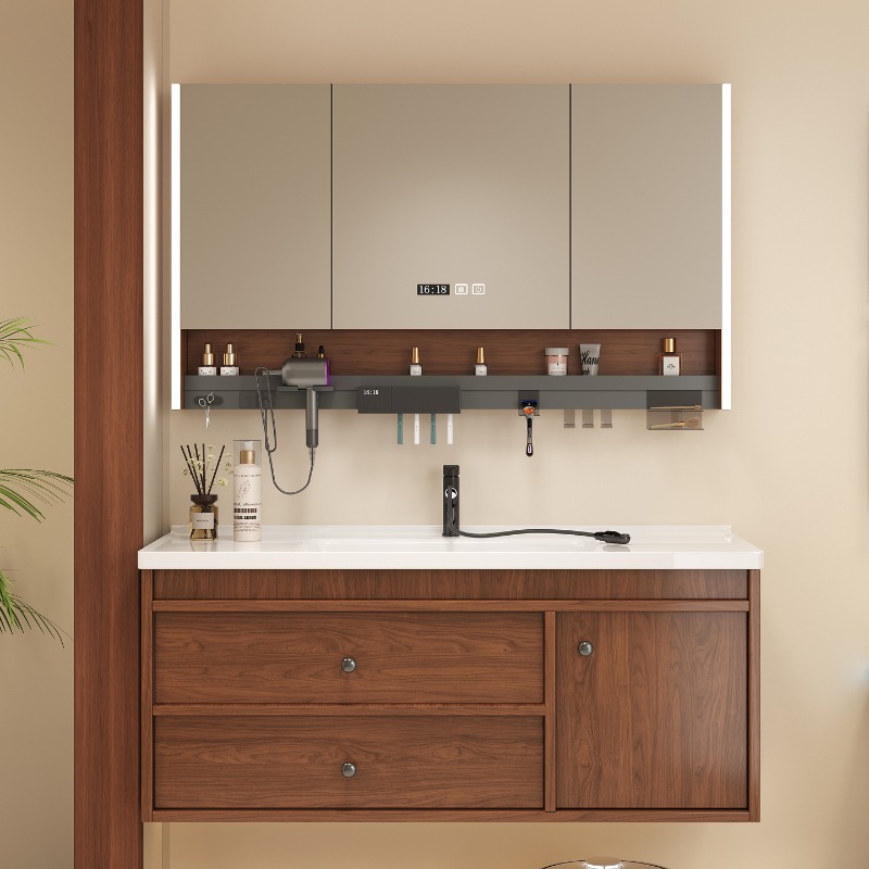 Home Bathroom Vanity Combo - خزانة حمام بيضاء، خزانة عرض لغرفة