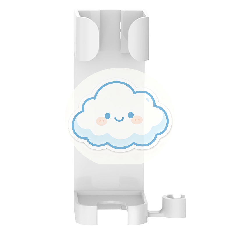 Jet Home Bathroom - حامل مجفف الشعر ومكواة التمليس المثبت