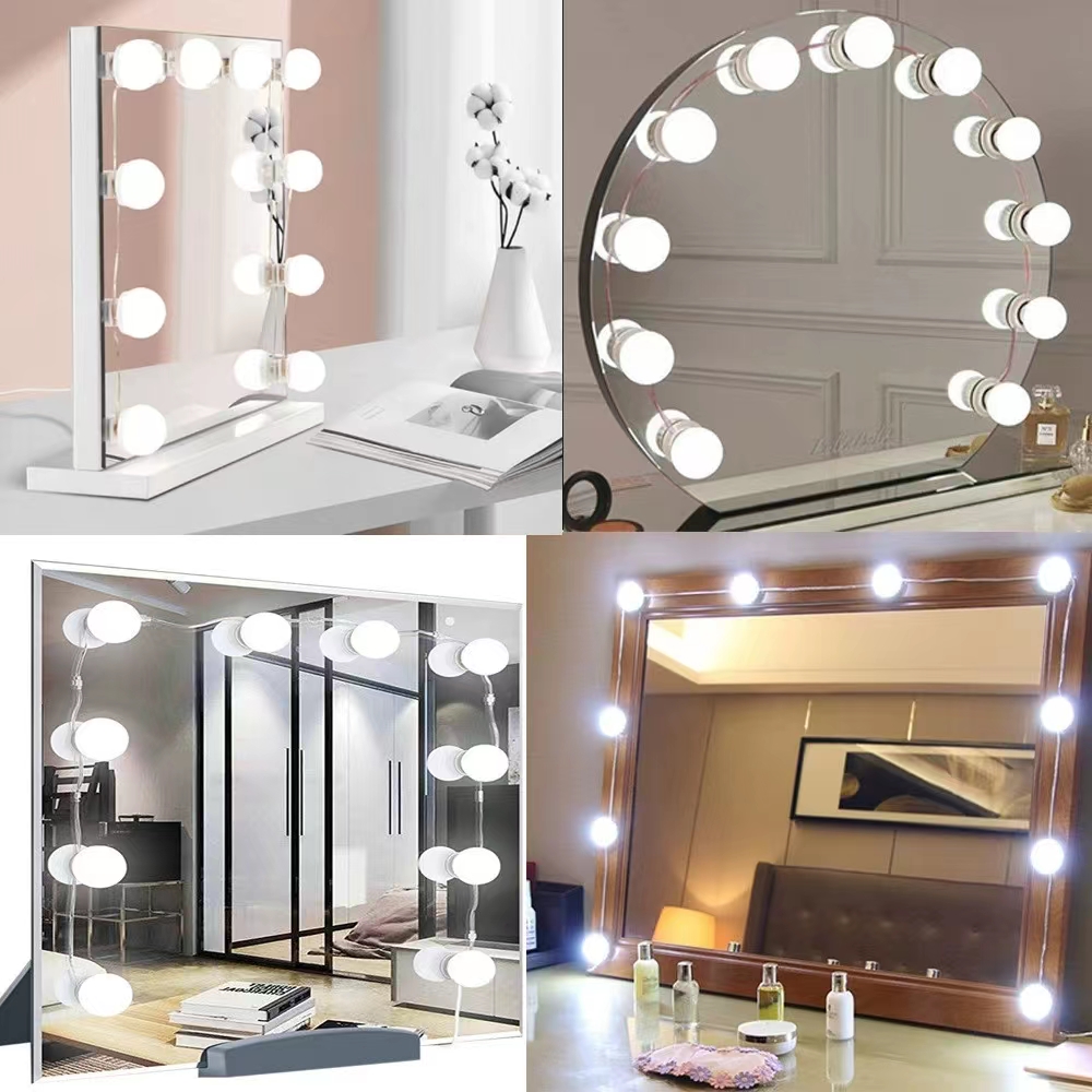 Home Bathroom Vanity - LED ضوء لصق مرآة ماكياج مصابيح