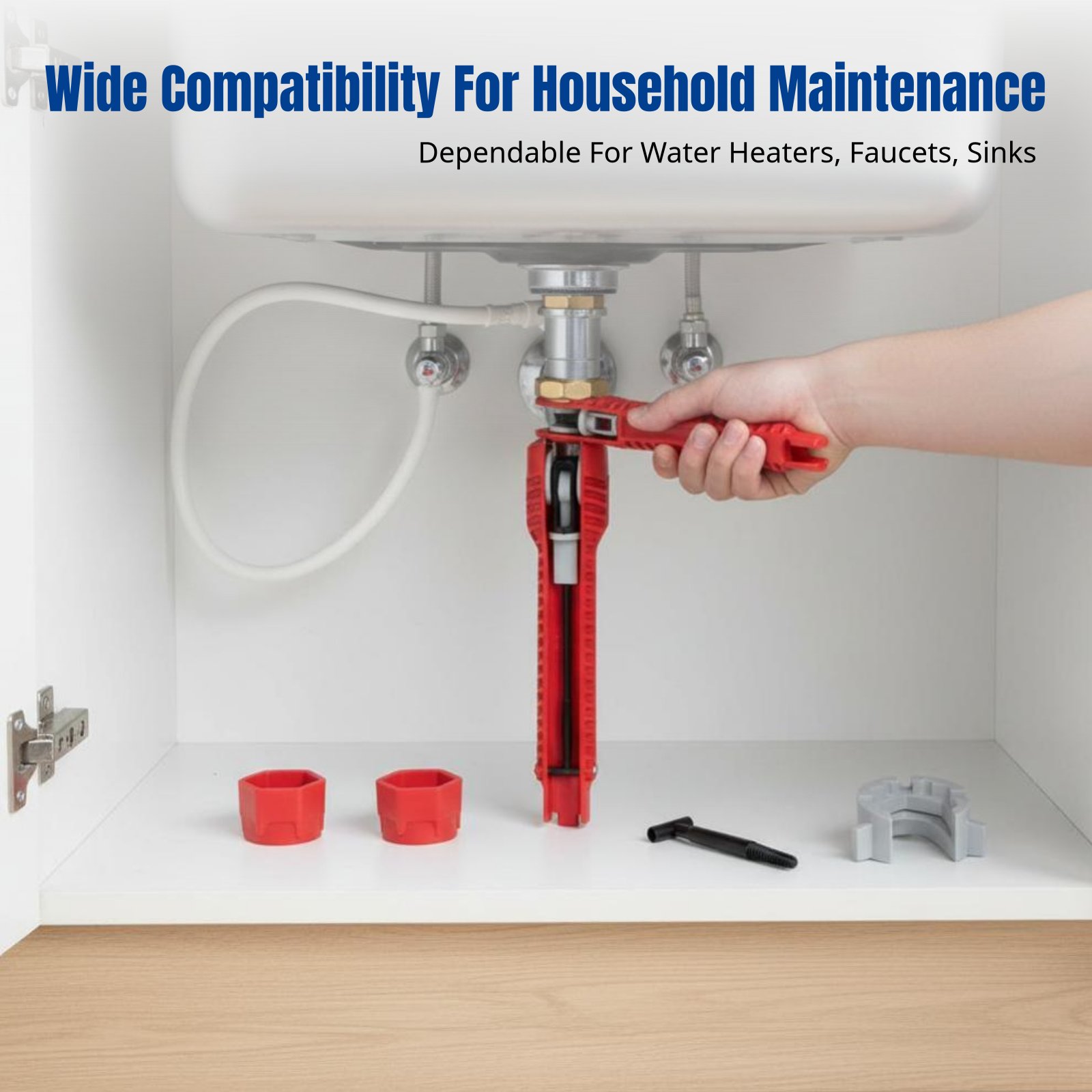 Home Bathroom Faucets - مفتاح ربط للسباكة، أداة بلاستيكية متعددة