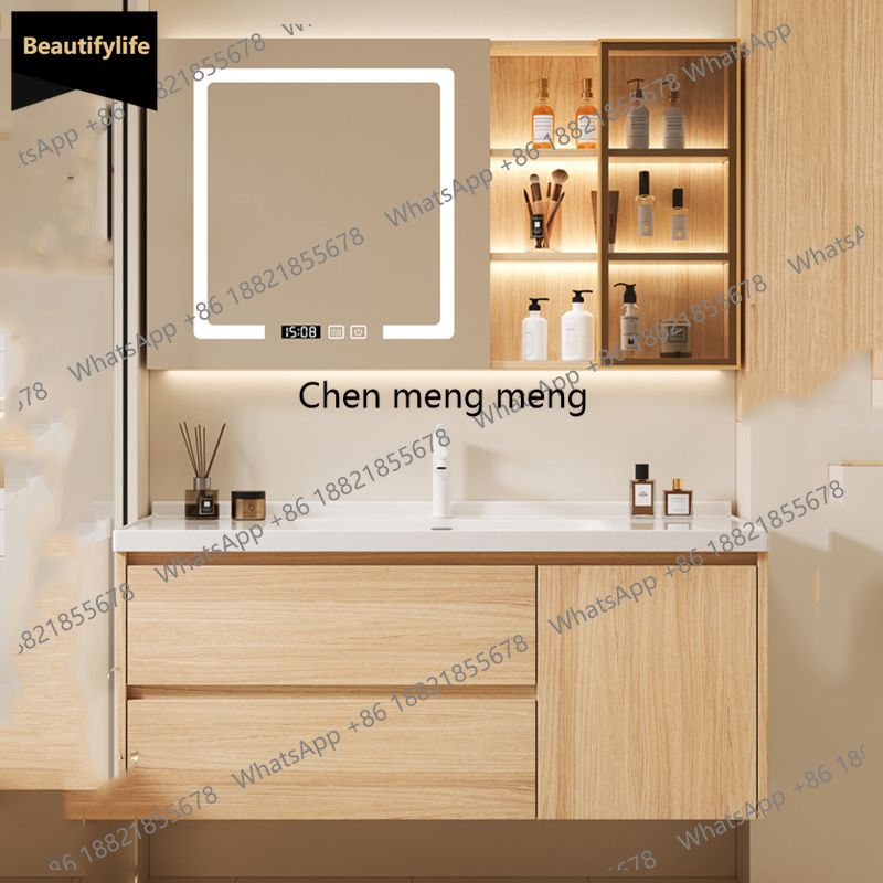 Home Bathroom Vanity Combo - منظم تخزين B567، خزانة حمام، أرفف،
