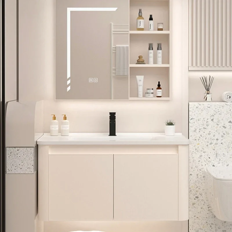 Home Bathroom Vanity Combo - اكسسوارات خزانة الغرور خزائن الحمام الفاخرة