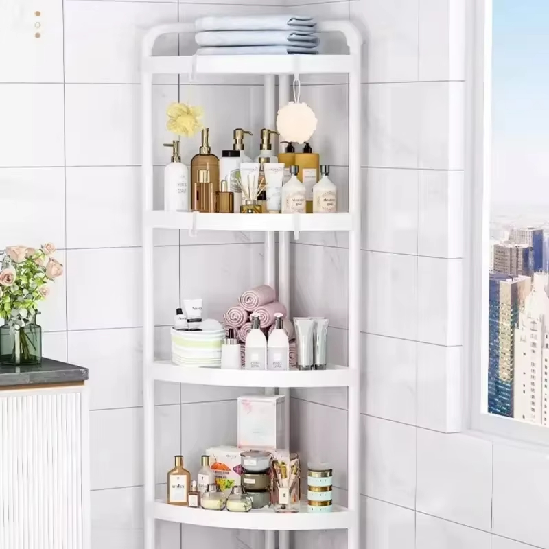 Home Essentials Bathroom Rack - رف تخزين قائم بذاته للحمامات، رف