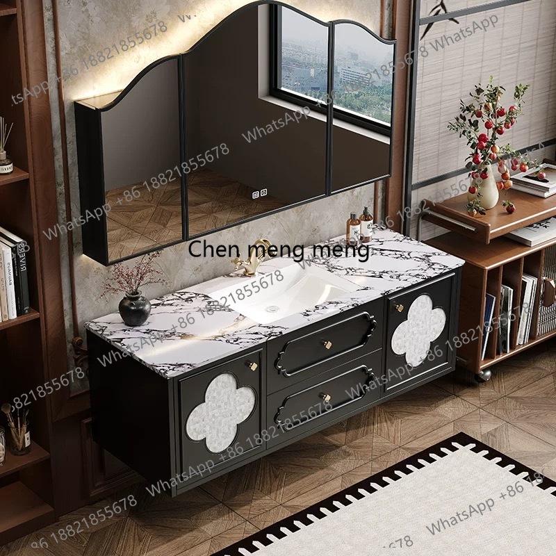Home Bathroom Vanity Combo - خزانة حمام ورقية للعرض، ديكورات، أدراج،