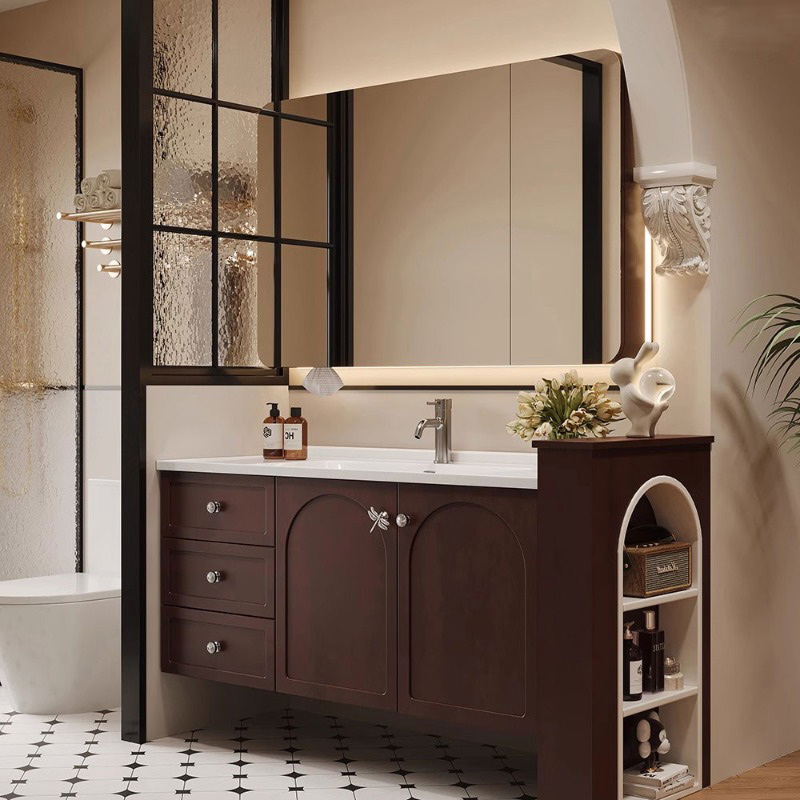منظم خزانة حمام حائطية من هامك - مراجعة Home Bathroom Vanity Combo وسعره
