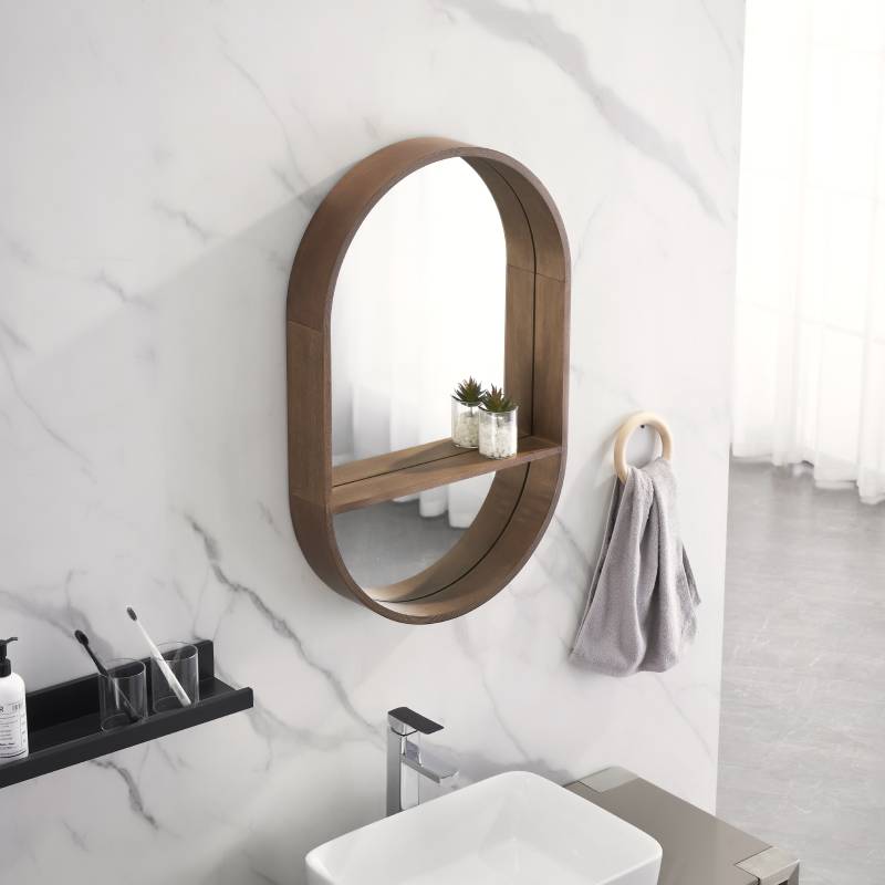 الشمال نمط مرآة حمام الحديثة ب - مراجعة Home Bathroom Design Simple وسعره