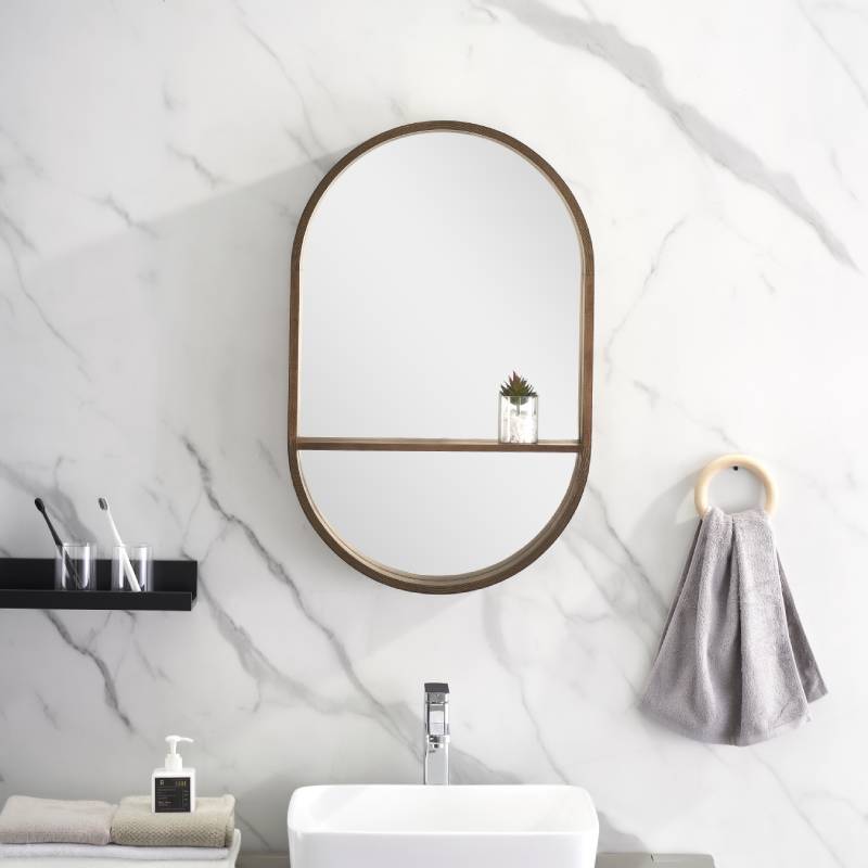 الشمال نمط مرآة حمام الحديثة ب - مراجعة Home Bathroom Design Simple وسعره