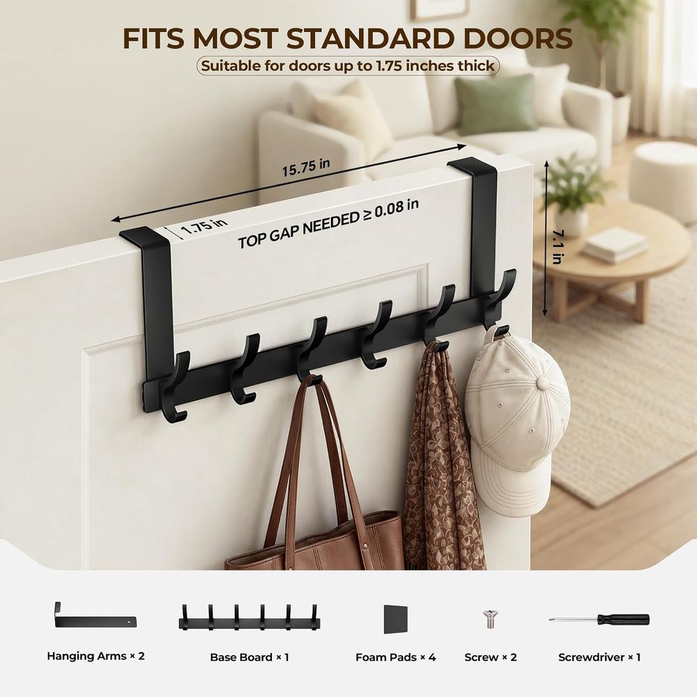 خطافات تعليق فوق الباب، خطافات - مراجعة Home Essentials Bathroom Rack وسعره