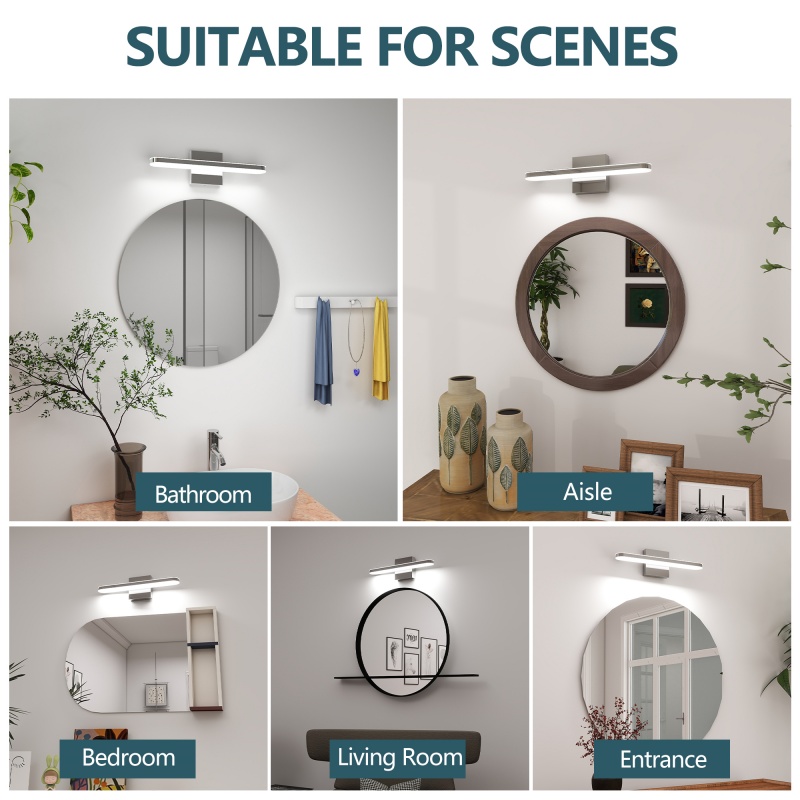 إضاءة LED عصرية لمرآة الحمام،  - مراجعة Home Bathroom Vanity وسعره