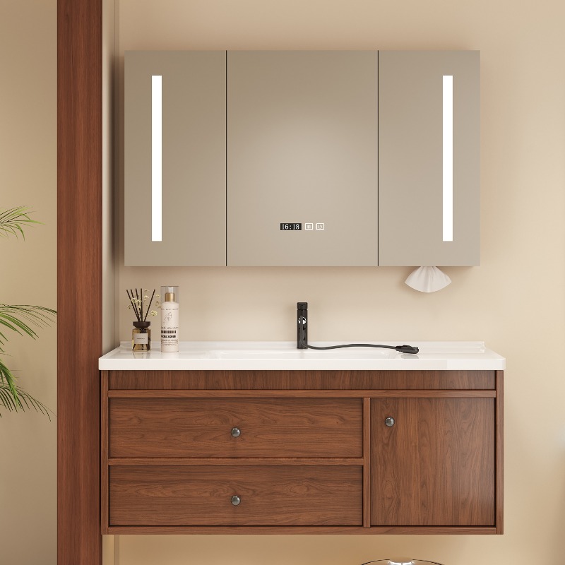 خزانة حمام بيضاء، خزانة عرض لغ - مراجعة Home Bathroom Vanity Combo وسعره