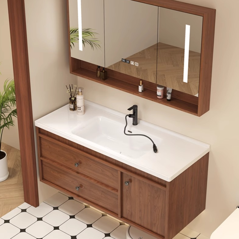 خزانة حمام بيضاء، خزانة عرض لغ - مراجعة Home Bathroom Vanity Combo وسعره