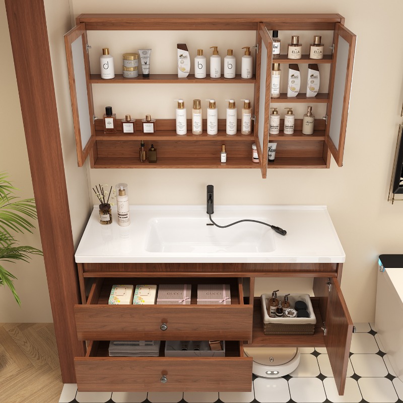 خزانة حمام بيضاء، خزانة عرض لغ - مراجعة Home Bathroom Vanity Combo وسعره