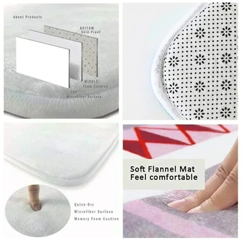 سجاد دائري وسجاد بصريات عميقة  - مراجعة Home Bathroom Trends وسعره