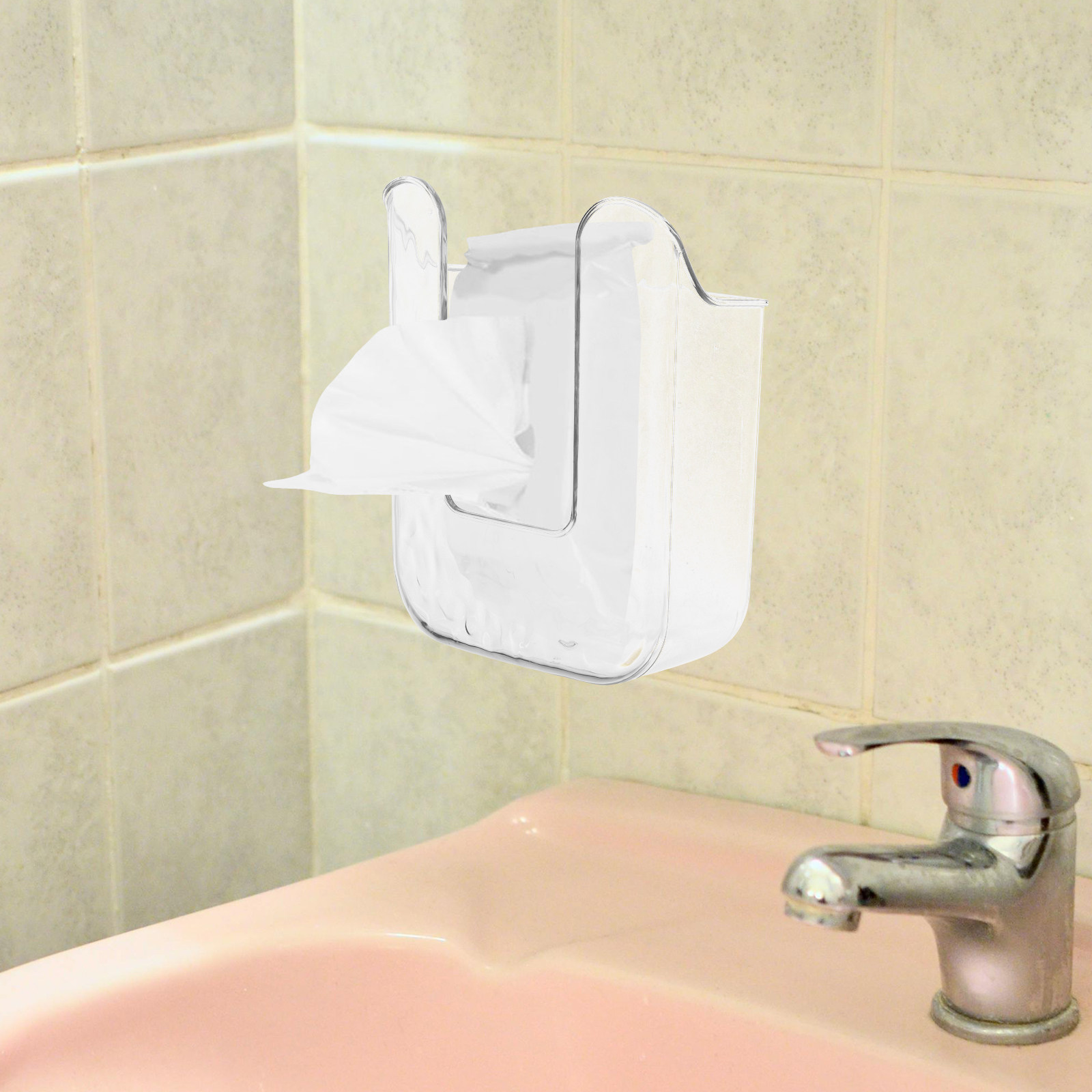 رف حائط للحمام مع حامل مناديل  - مراجعة Home Bathroom Paper Towel Holder وسعره