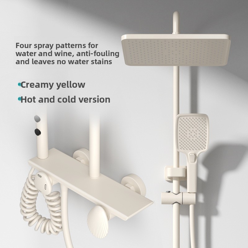 طقم دش نحاسي بالكامل بلون رماد - مراجعة Home Bathroom Faucets وسعره