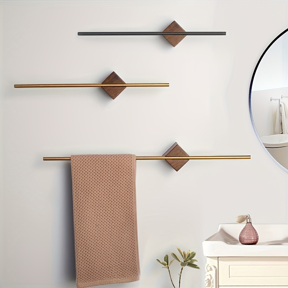 حامل مناشف من خشب الجوز الأورو - مراجعة Home Bathroom Design Simple وسعره