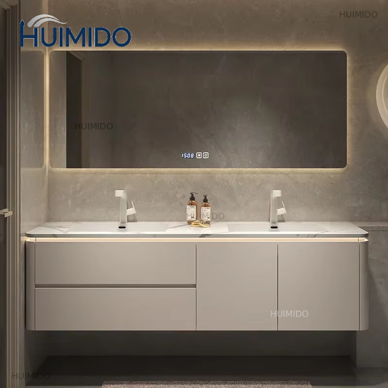 خزانة حمام خشبية فاخرة متعددة  - مراجعة Home Bathroom Vanity Combo وسعره
