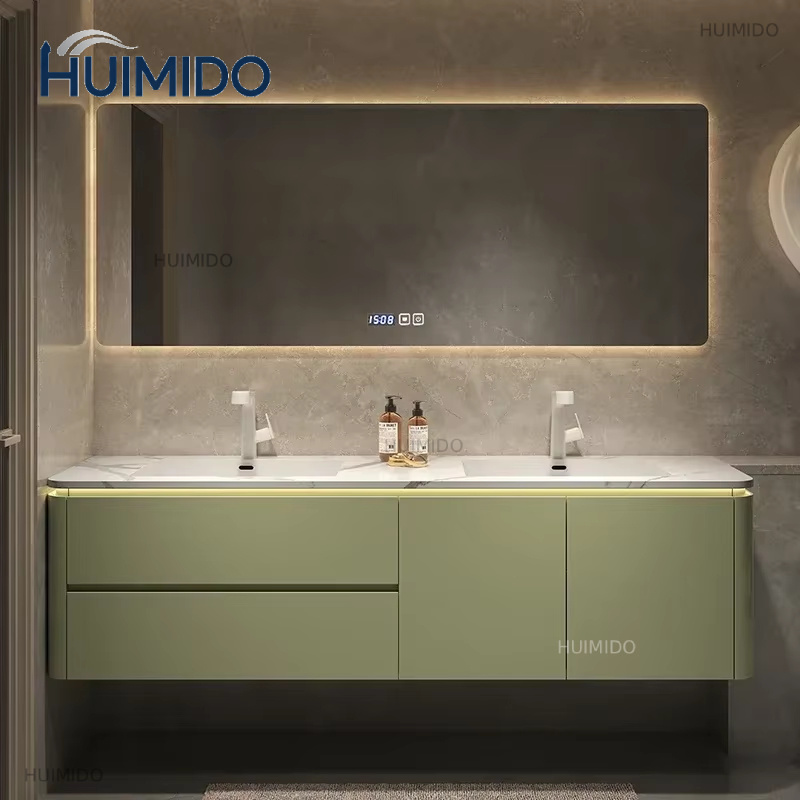 خزانة حمام خشبية فاخرة متعددة  - مراجعة Home Bathroom Vanity Combo وسعره