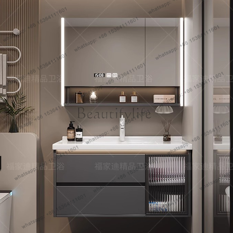 X4 خزانة حمام فاخرة وعصرية، من - مراجعة Home Bathroom Vanity Combo وسعره