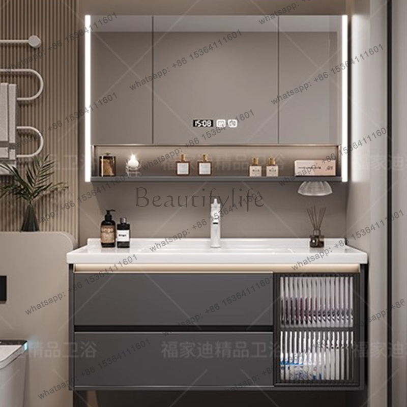 X4 خزانة حمام فاخرة وعصرية، من - مراجعة Home Bathroom Vanity Combo وسعره