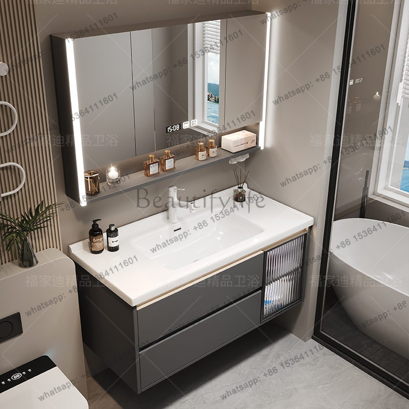 X4 خزانة حمام فاخرة وعصرية، من - مراجعة Home Bathroom Vanity Combo وسعره