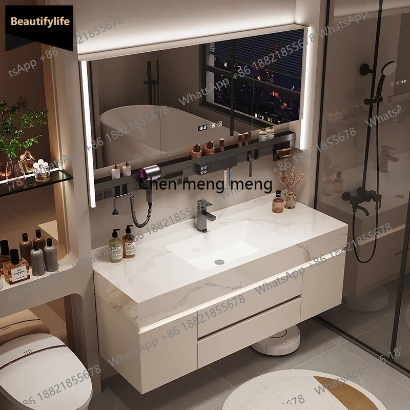 B567 خزانة حمام فاخرة مع أرفف  - مراجعة Home Bathroom Vanity Combo وسعره