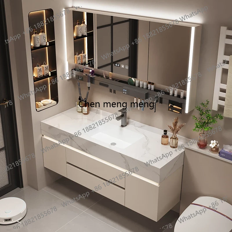 B567 خزانة حمام فاخرة مع أرفف  - مراجعة Home Bathroom Vanity Combo وسعره
