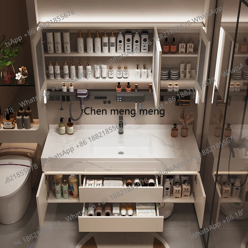 B567 خزانة حمام فاخرة مع أرفف  - مراجعة Home Bathroom Vanity Combo وسعره