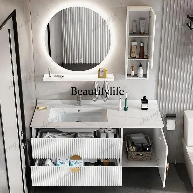 خزانة حمام مدمجة M178 مع حوض س - مراجعة Home Bathroom Vanity Combo وسعره