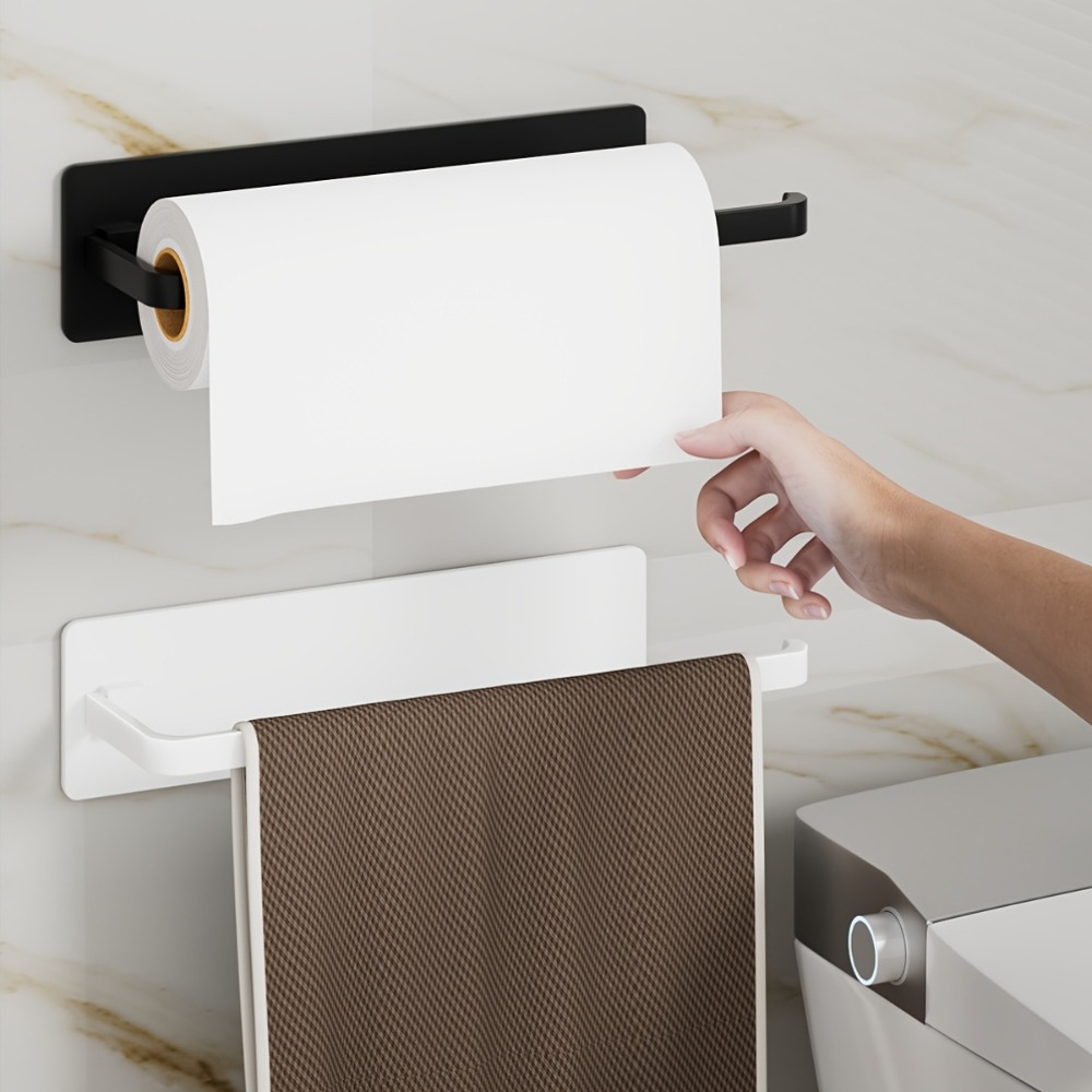 حامل مناشف المطبخ - موزع منادي - مراجعة Home Bathroom Paper Towel Holder وسعره