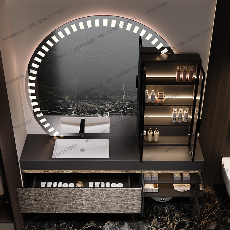 LJYOrganizer خزانة حمام عصرية  - مراجعة Home Bathroom Vanity Combo وسعره