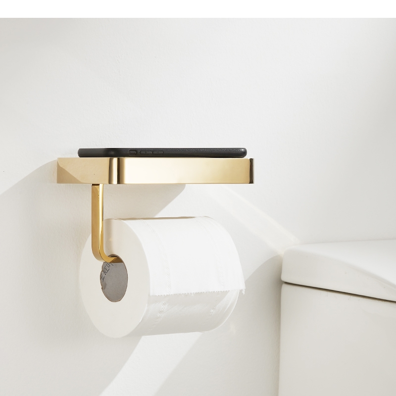 حامل الأنسجة المعدنية بلاطة ال - مراجعة Home Bathroom Paper Towel Holder وسعره