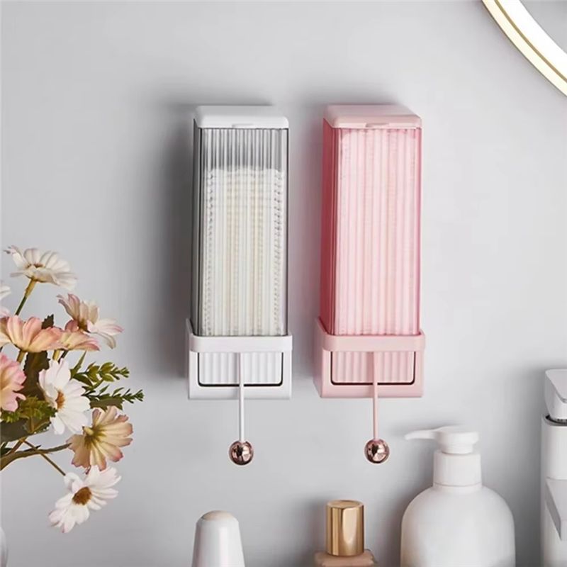 صندوق تخزين قطن التجميل المثبت - مراجعة Home Bathroom Trends وسعره