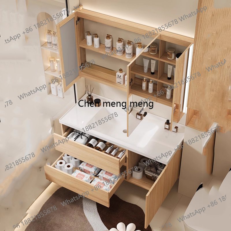 منظم تخزين B567، خزانة حمام، أ - مراجعة Home Bathroom Vanity Combo وسعره