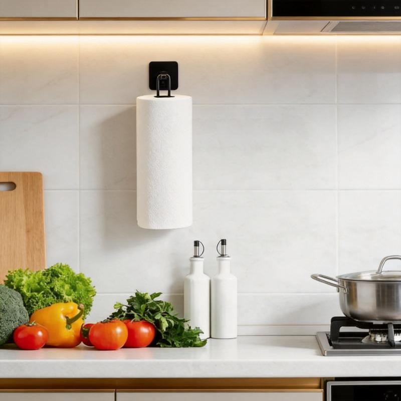 حامل ورق تواليت فاخر مثبت على  - مراجعة Home Bathroom Paper Towel Holder وسعره