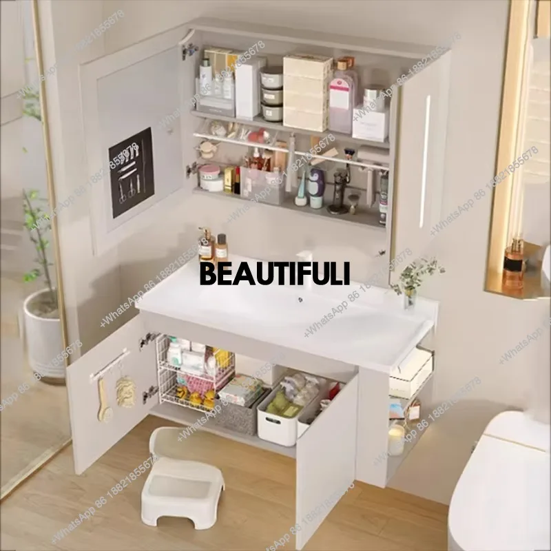 A17 مرآة المرحاض خزانة حمام من - مراجعة Home Bathroom Vanity Combo وسعره