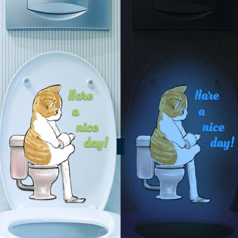 ملصق مضيء للحمام على شكل قطة ف - مراجعة Jet Home Bathroom وسعره