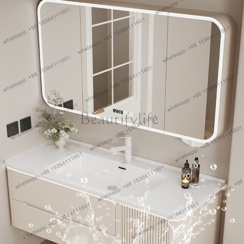 خزانة حمام فاخرة وعصرية من LJY - مراجعة Home Bathroom Vanity Combo وسعره
