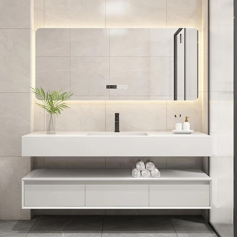 خزانة حمام حديثة مزودة بحوض مز - مراجعة Home Bathroom Vanity Combo وسعره