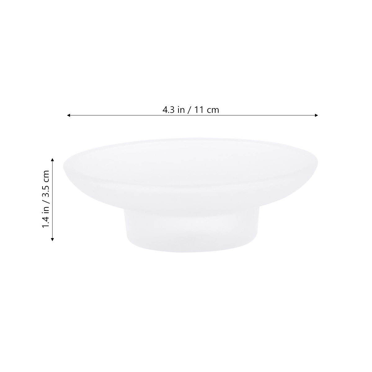 حامل صابون زجاجي أبيض بتصميم أ - مراجعة Home Bathroom Design Simple وسعره