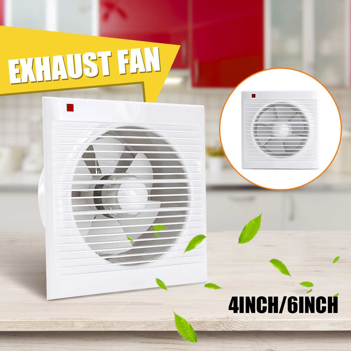 4 بوصة 6 بوصة 8 بوصة 220 فولت  - مراجعة Home Bathroom Fan وسعره