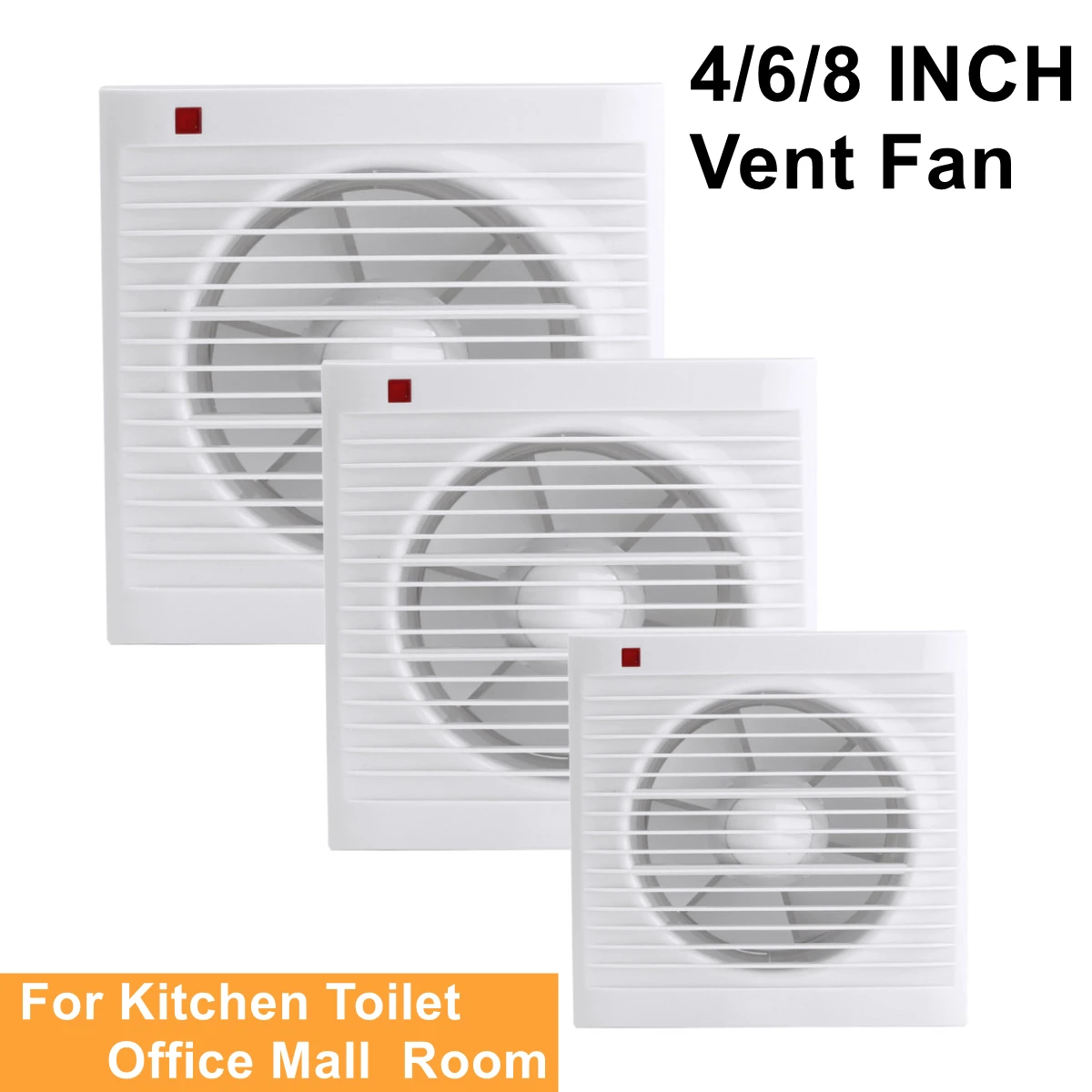 4 بوصة 6 بوصة 8 بوصة 220 فولت  - مراجعة Home Bathroom Fan وسعره
