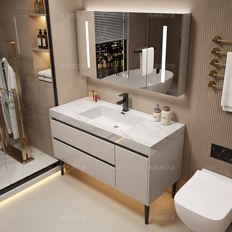 خزانة حمام عصرية فوق المرآة لل - مراجعة Home Bathroom Vanity Combo وسعره