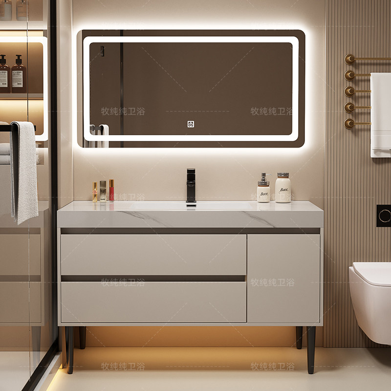 خزانة حمام عصرية فوق المرآة لل - مراجعة Home Bathroom Vanity Combo وسعره